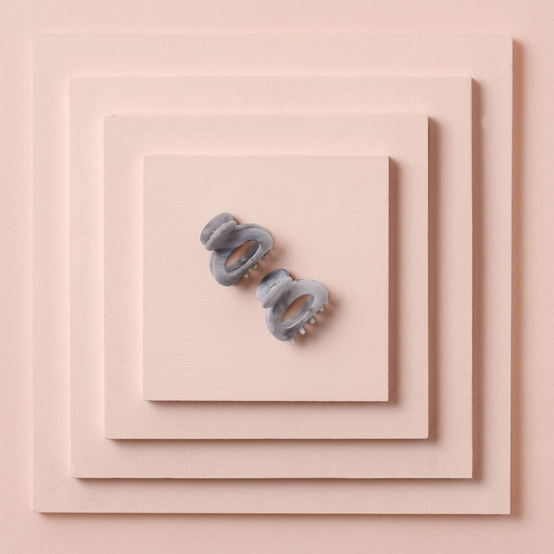 The Hair Edit Petite Marble Clips - 2pc