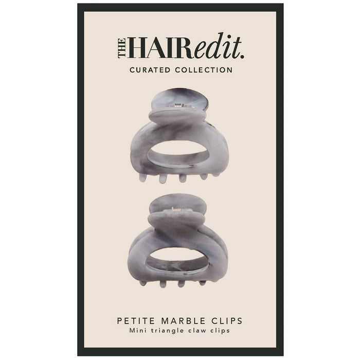 The Hair Edit Petite Marble Clips - 2pc