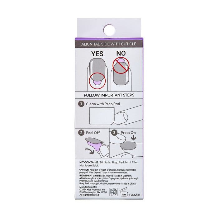 imPRESS Press-On Manicure Fake Nails - Fearless - 33ct