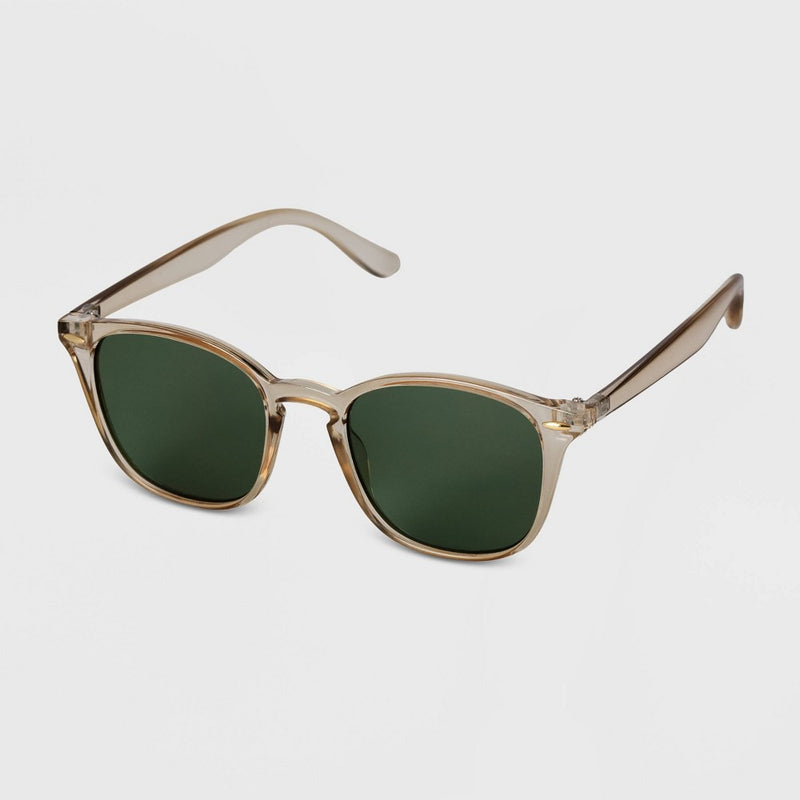 Men's Crystal Square Sunglasses - Goodfellow & Co Beige