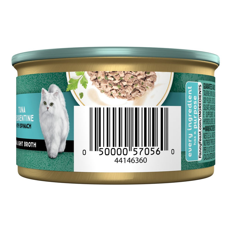Purina Fancy Feast Medleys In a Delicate Sauce Gourmet with Fish Wet Cat Food Tuna Florentine with Garden Greens - 3oz