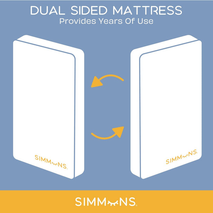 Simmons Kids' Soothing Nights Breathable Baby Crib Mattress and Toddler Mattress with Machine Washable Cover - Greenguard Gold Certified