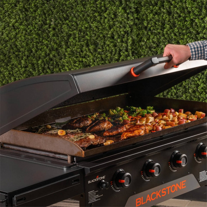 Blackstone 4 Burner 36" Original Omnivore Griddle with Hood Gas Grill #2322 Black: Propane Powered, Cast Iron Cooking Surface (LOCAL PICKUP ONLY)