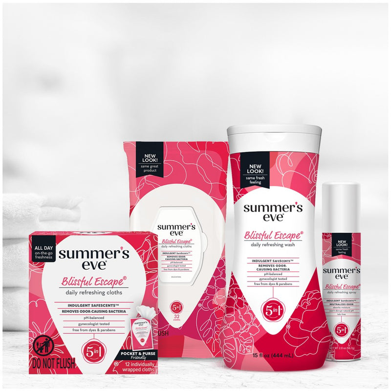 Summer's Eve Feminine Cleansing Wipes - Blissful Escape - 12ct
