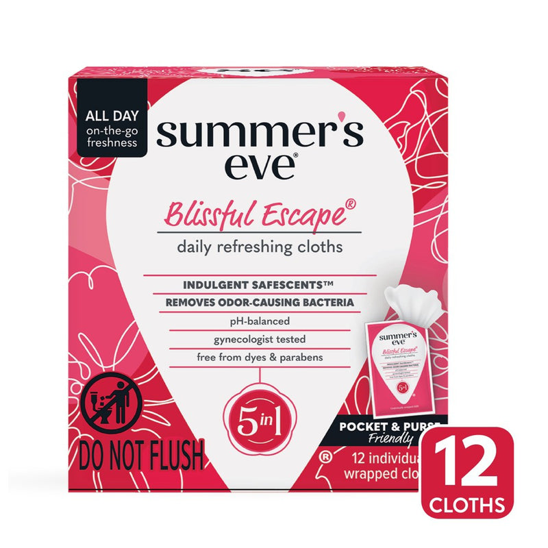 Summer's Eve Feminine Cleansing Wipes - Blissful Escape - 12ct