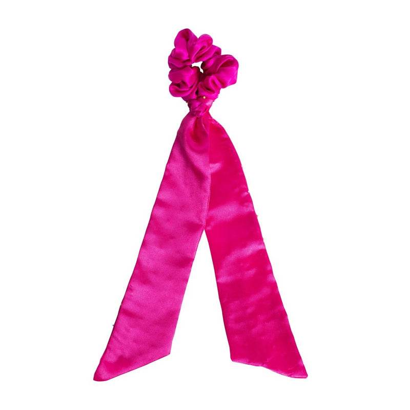L. Erickson Beaded Long Hair Tail Pony - Fuchsia