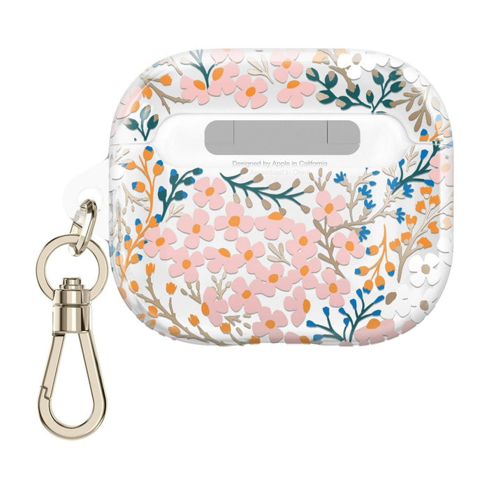 Kate Spade New York Apple AirPods (3rd Generation) Protective Case - Multi Floral/Rose/Pacific Green/Clear/Gold Foil