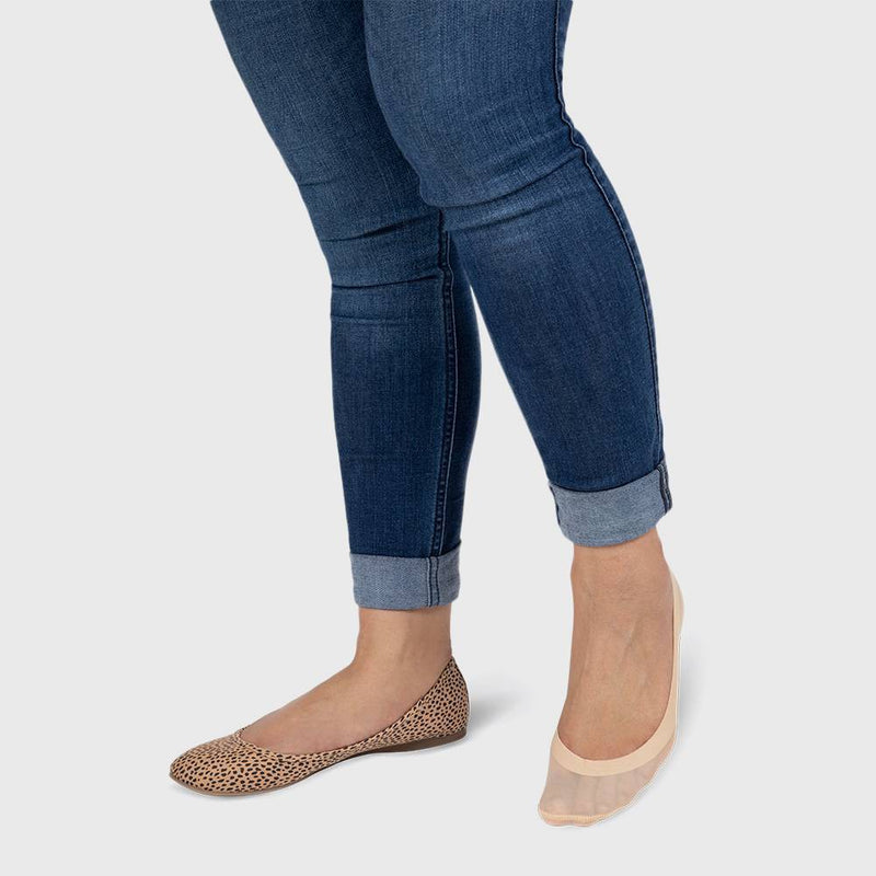 Peds Women's 2pk Laser Cut Liner Socks - Nude 5-10