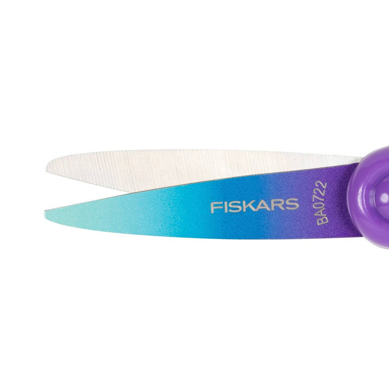Fiskars Pointed-Tip Softgrip School Supplies Big Kids Scissors for Kids 8 to 11 - 6" Scissors - Purple Ombre