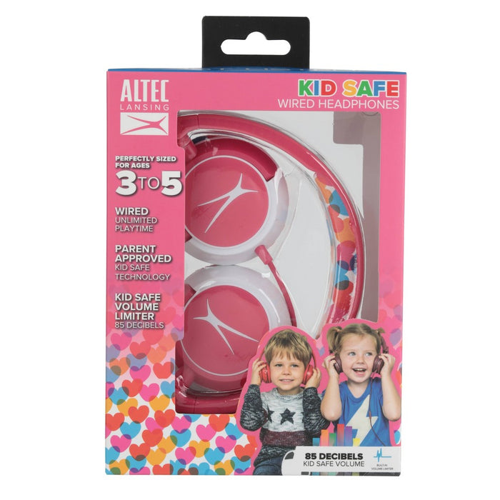 Altec Lansing Kid's Wired Over-Ear Headphones - Hearts