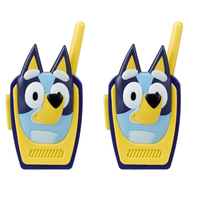 eKids Bluey Walkie Talkies for Kids, Indoor and Outdoor Toys for Toddlers and Fans of Bluey Toys - Blue (BU-207.EXV23)