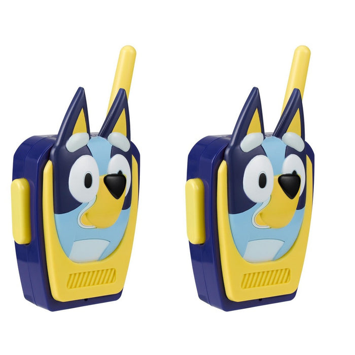 eKids Bluey Walkie Talkies for Kids, Indoor and Outdoor Toys for Toddlers and Fans of Bluey Toys - Blue (BU-207.EXV23)