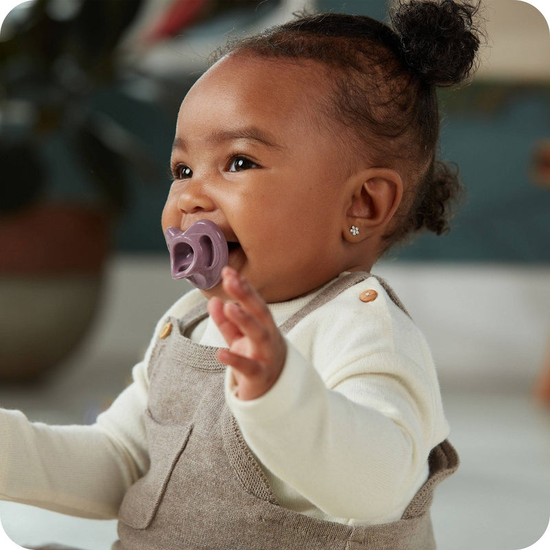 NUK for Nature Sustainable Silicone Pacifier - 0-6 Months - Neutral Girl - 3ct