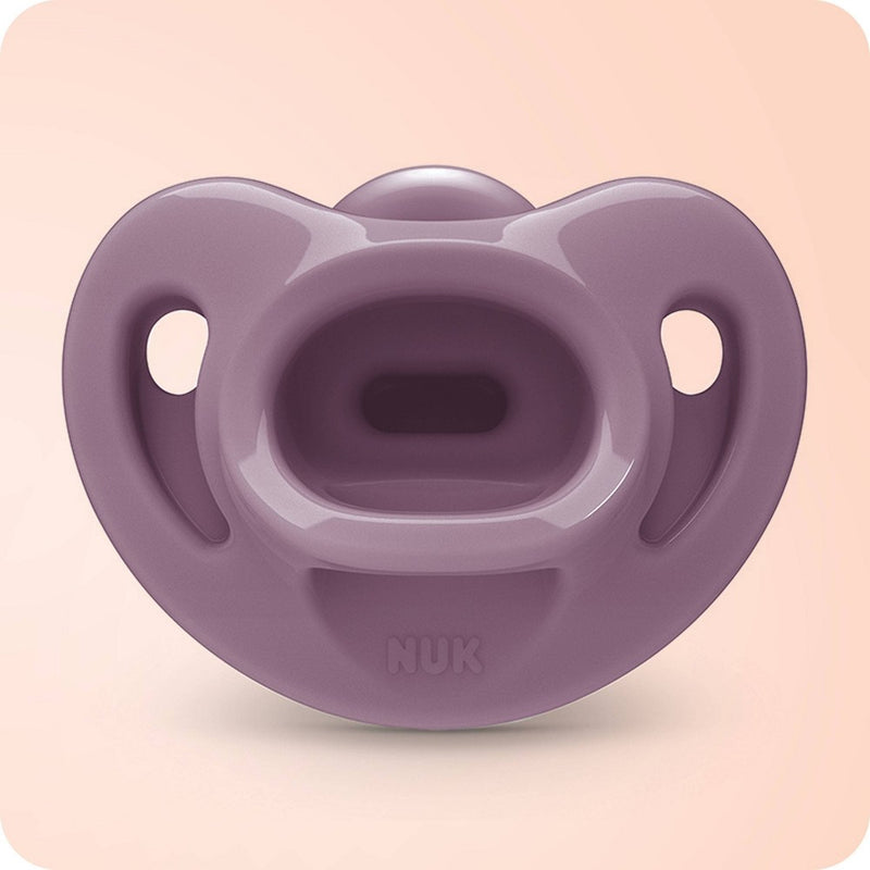 NUK for Nature Sustainable Silicone Pacifier - 0-6 Months - Neutral Girl - 3ct