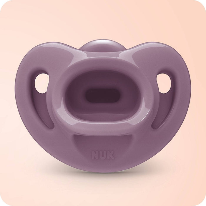 NUK for Nature Sustainable Silicone Pacifier - 0-6 Months - Neutral Girl - 3ct