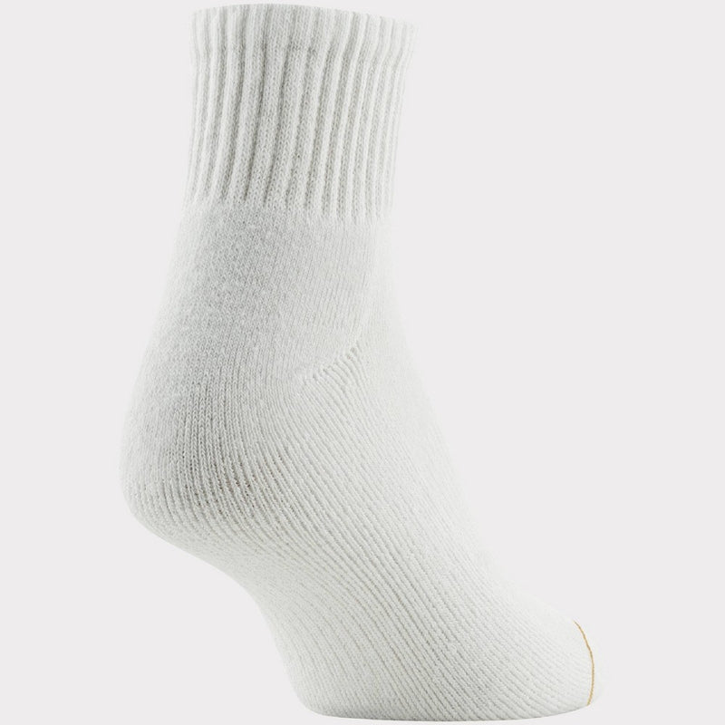 All Pro Women's 6pk Quarter Cotton Athletic Socks - White 4-10