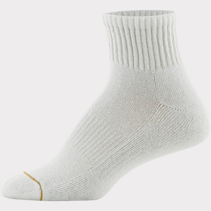 All Pro Women's 6pk Quarter Cotton Athletic Socks - White 4-10