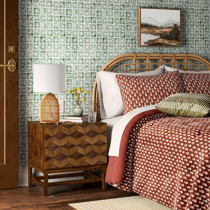 Full/Queen Corrie Rattan Headboard Light Brown - Threshold (LOCAL PICKUP ONLY)