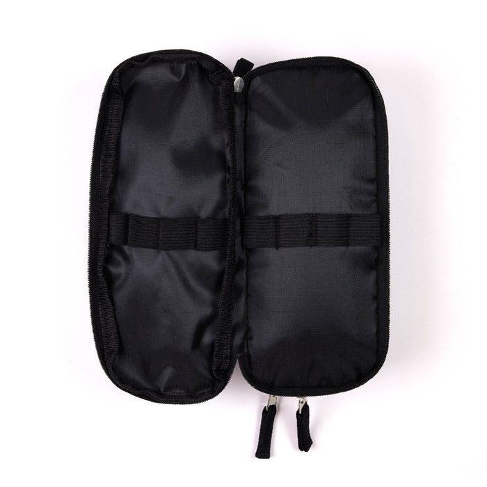 Triple Zip Pencil Pouch Black Daisies - Yoobi