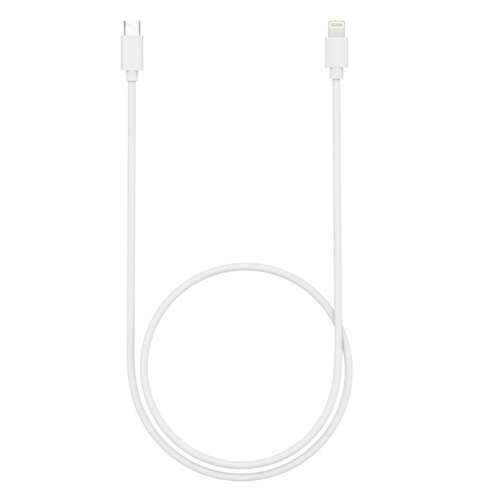 Just Wireless 4' Lightning to USB-C PVC Cable - White