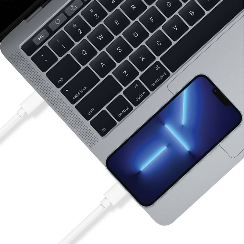 Just Wireless 4' Lightning to USB-C PVC Cable - White