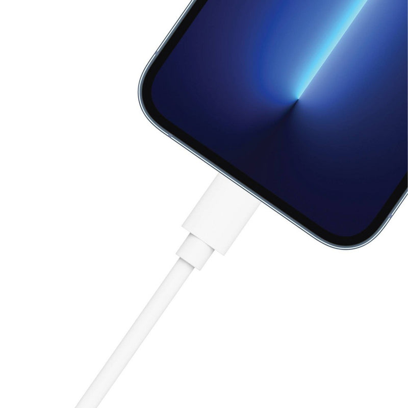Just Wireless 4' Lightning to USB-C PVC Cable - White