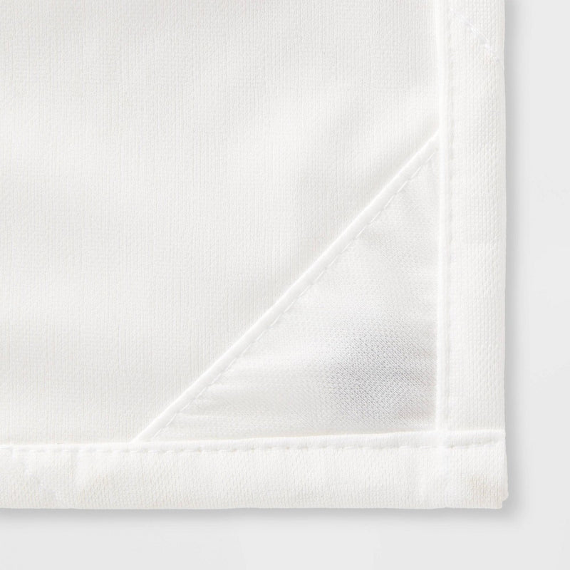 70"x71" Waterproof Recycled Fabric Heavy Weight Shower Liner White - Threshold