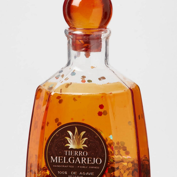 Glass Tequila Bottle Christmas Tree Ornament Orange - Wondershop