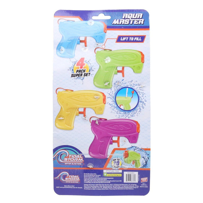 Tidal Storm Kids' Aqua Master Power Water Blaster - 4pk