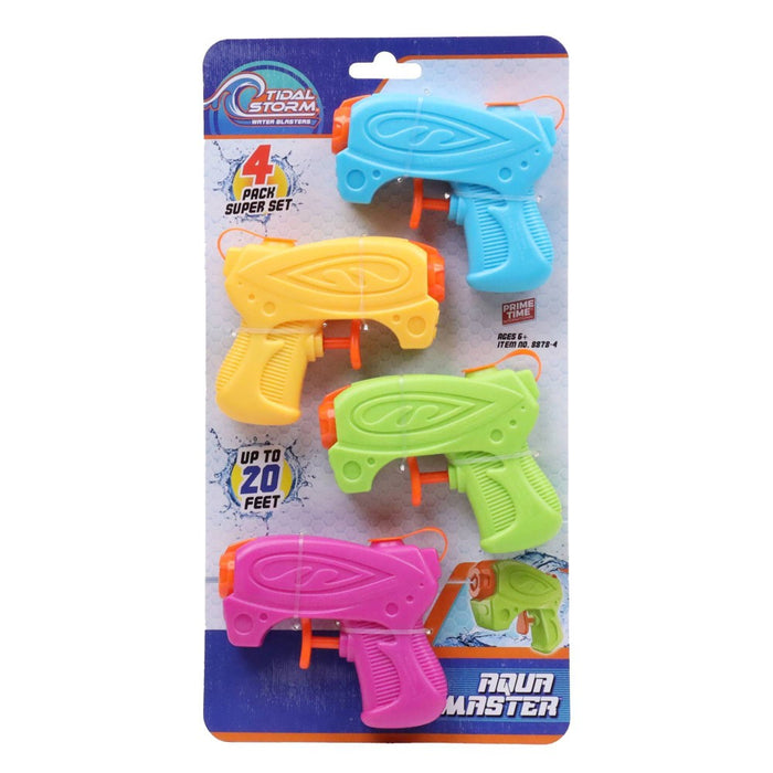 Tidal Storm Kids' Aqua Master Power Water Blaster - 4pk