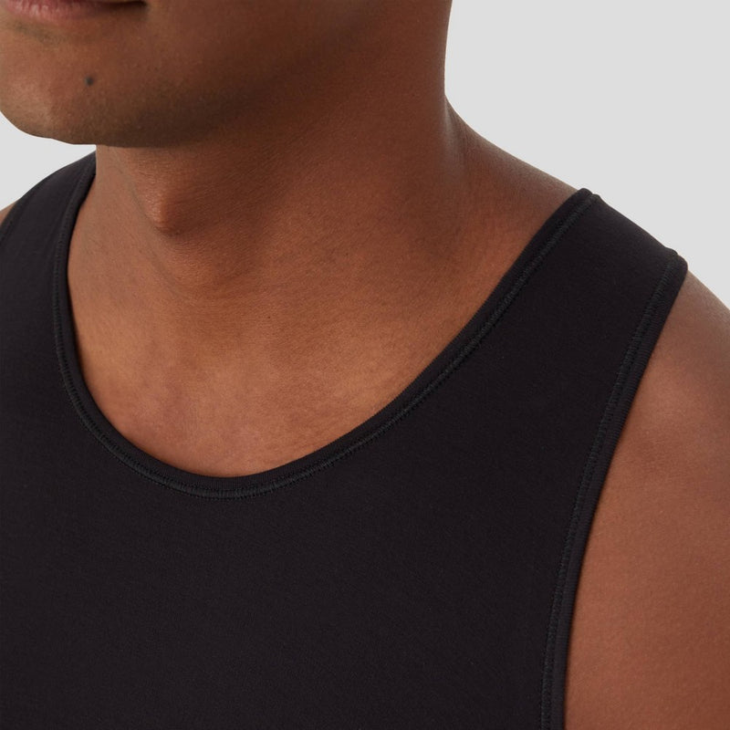 Hanes Originals Premium Men's SuperSoft Sleeveless Crewneck Tank Undershirt 2pk - Taupe/Black M