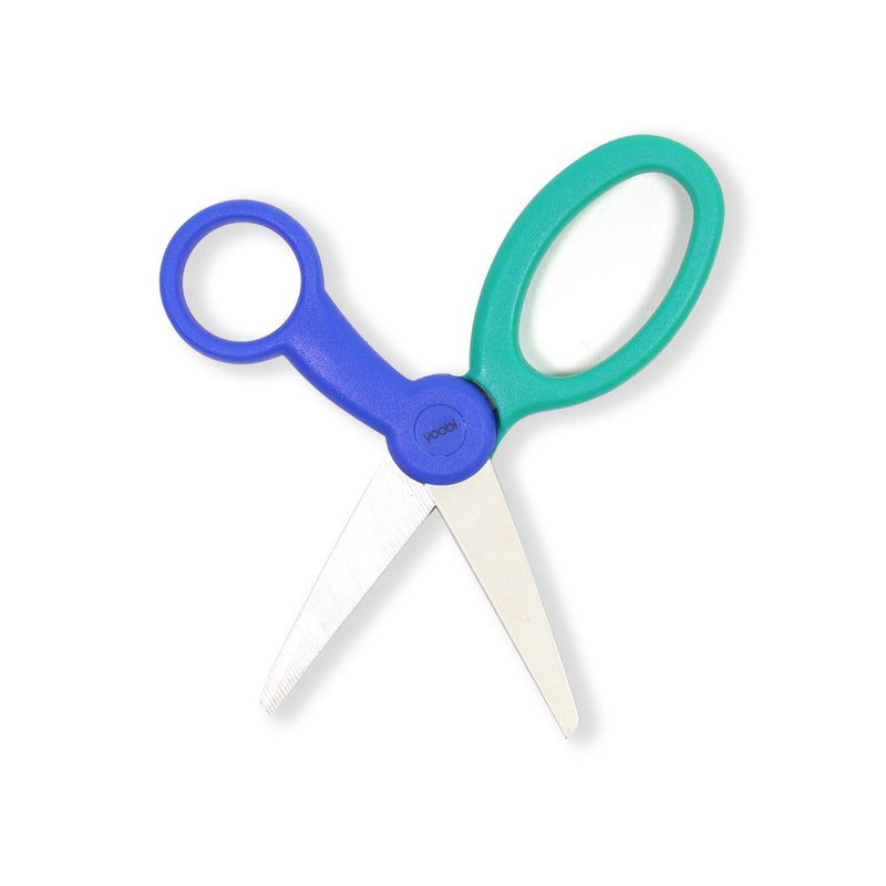 Yoobi Evolve Kids Scissor Teal and Cobalt Blue