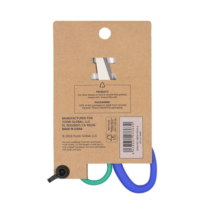 Yoobi Evolve Kids Scissor Teal and Cobalt Blue