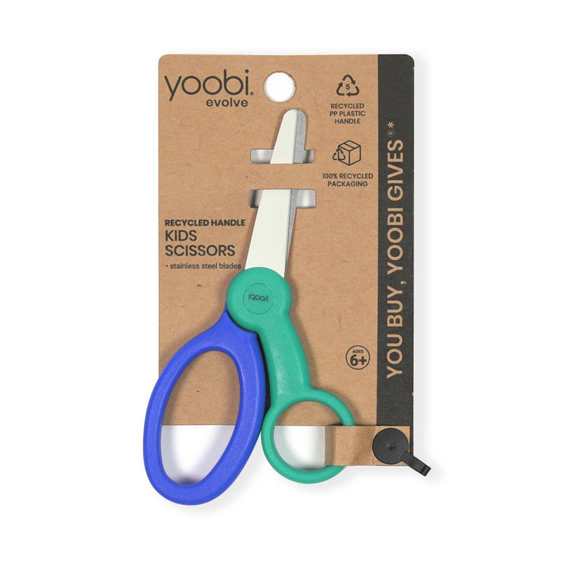 Yoobi Evolve Kids Scissor Teal and Cobalt Blue
