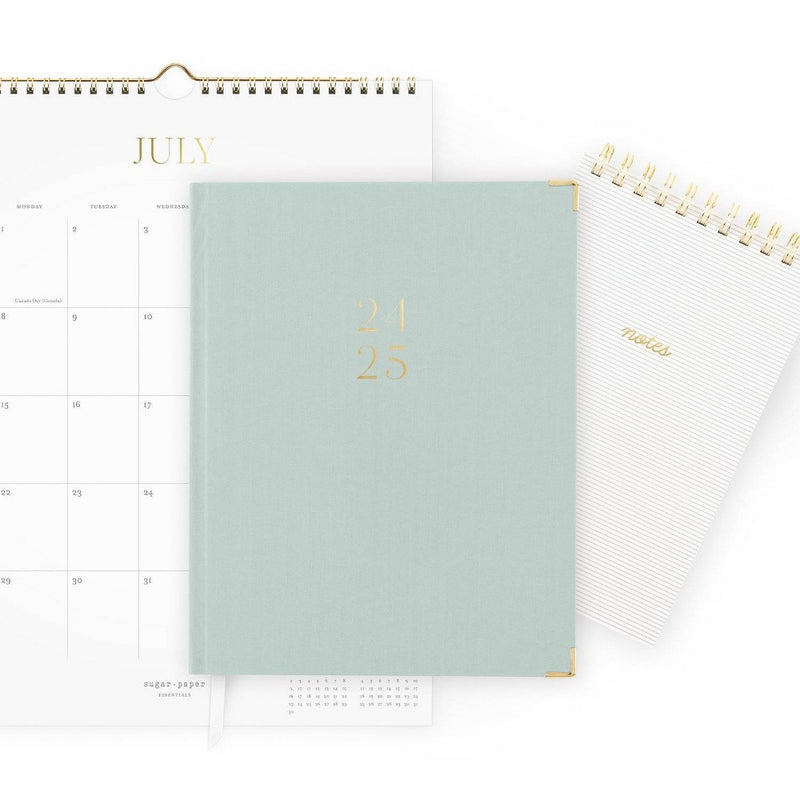 Sugar Paper Essentials 2024-25 Wall Calendar 15"x12"