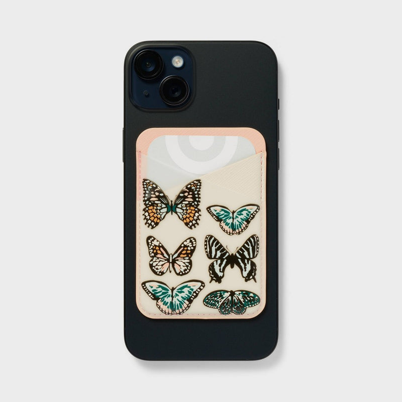 Cell Phone Wallet Pocket with MagSafe - heyday Butterflies