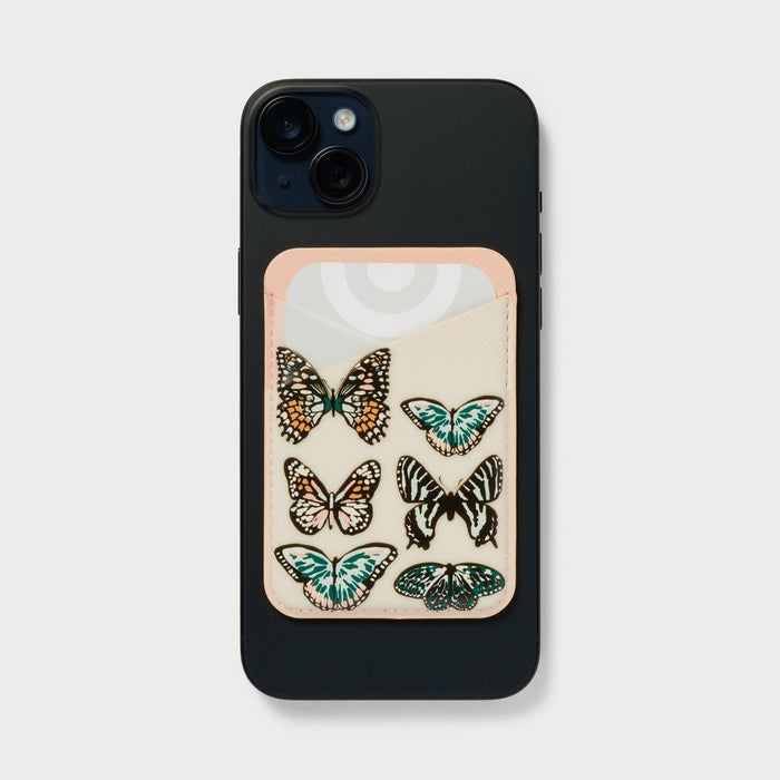 Cell Phone Wallet Pocket with MagSafe - heyday Butterflies