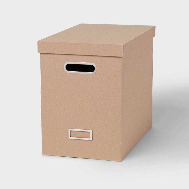 Canvas File Box Light Brown - Brightroom