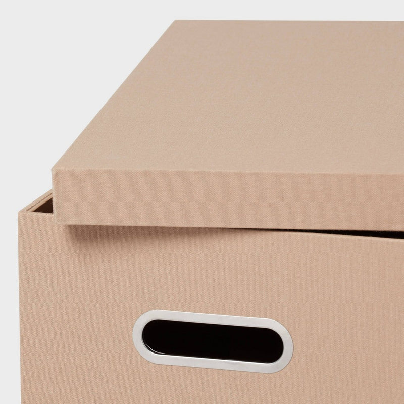 Canvas File Box Light Brown - Brightroom