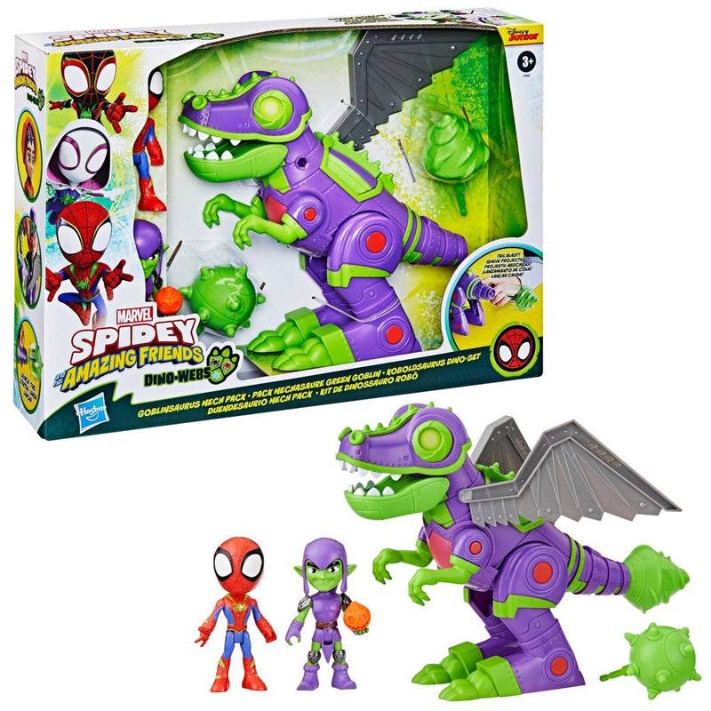 Marvel Spidey and His Amazing Friends Goblin Dino Mech Pack