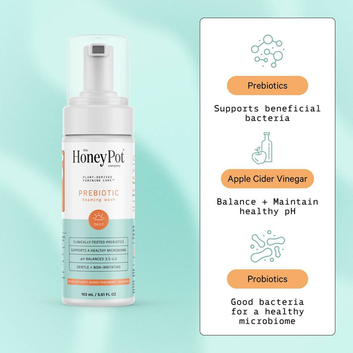 The Honey Pot Company, Prebiotic Foaming Vulva Wash - 5.51 fl oz