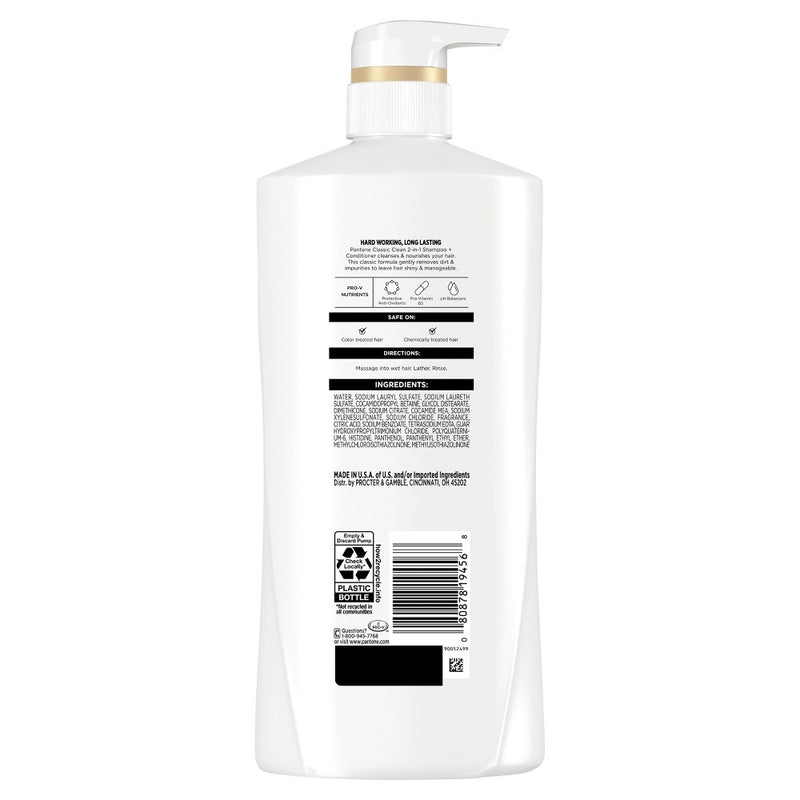 Pantene Pro-V Classic Clean 2-in-1 Shampoo & Conditioner - 23.6 fl oz