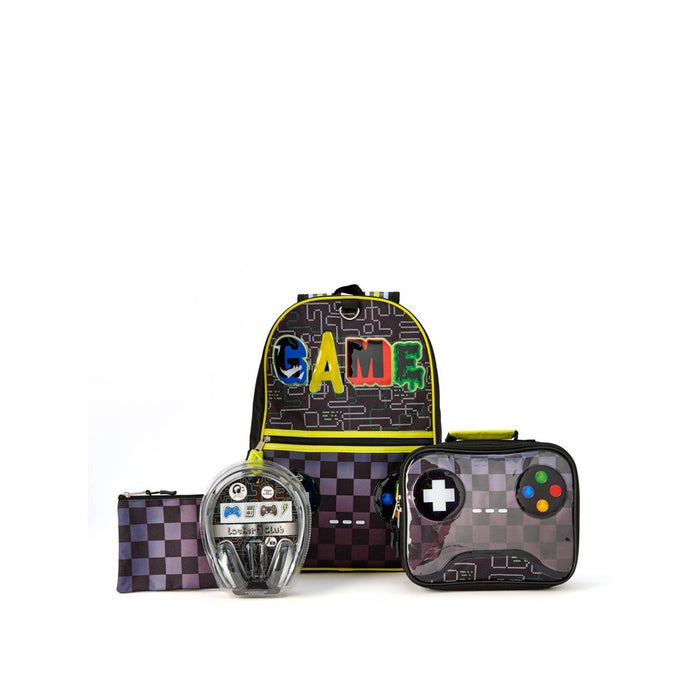 Locker Club Kids' 17" Backpack with Headphone Set - Gamer