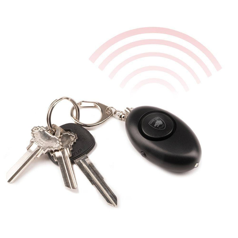Guard Dog Security on The Go Protection Set Keychain Pepper Spray with Keychain Alarm and LED Light Black