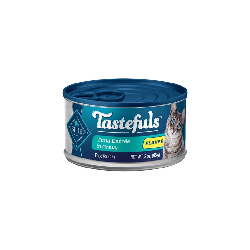 Blue Buffalo Tastefuls Natural Flaked Wet Cat Food with Tuna Entree in Gravy - 3oz