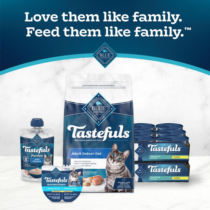 Blue Buffalo Tastefuls Natural Flaked Wet Cat Food with Tuna Entree in Gravy - 3oz