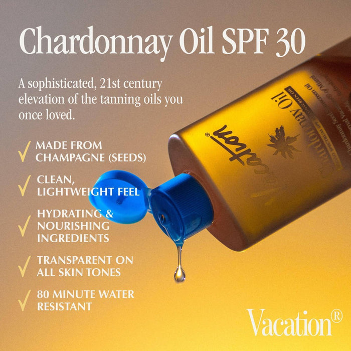 Vacation Chardonnay Oil Sunscreen - SPF 30 - 3.4 fl oz
