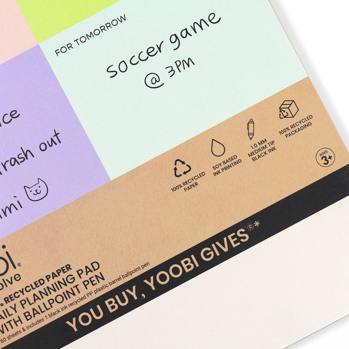 Yoobi Evolve 7"x11" Paper Set Pastel Color-Block