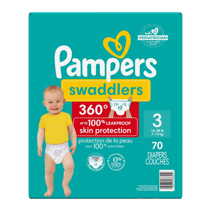 Pampers Swaddler 360 Disposable Baby Diapers - Size 3 - 70ct