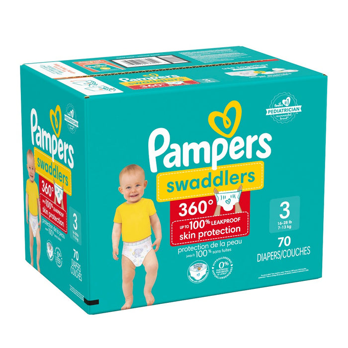 Pampers Swaddler 360 Disposable Baby Diapers - Size 3 - 70ct
